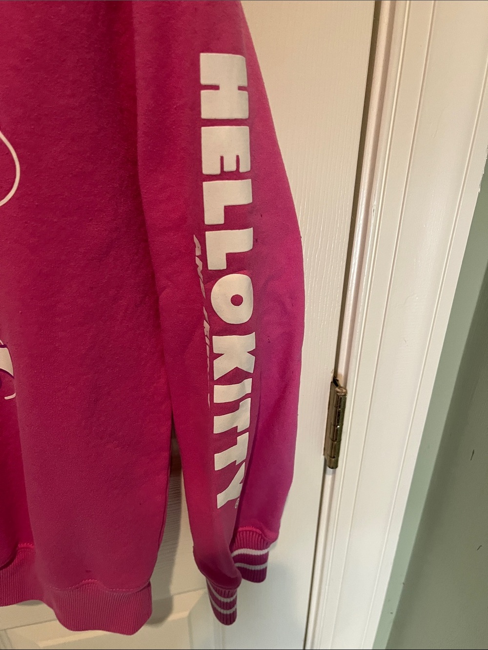 Hello Kitty Pink Graphic Sweatshirt with Rainbow Characters - Picture 3 of 5
